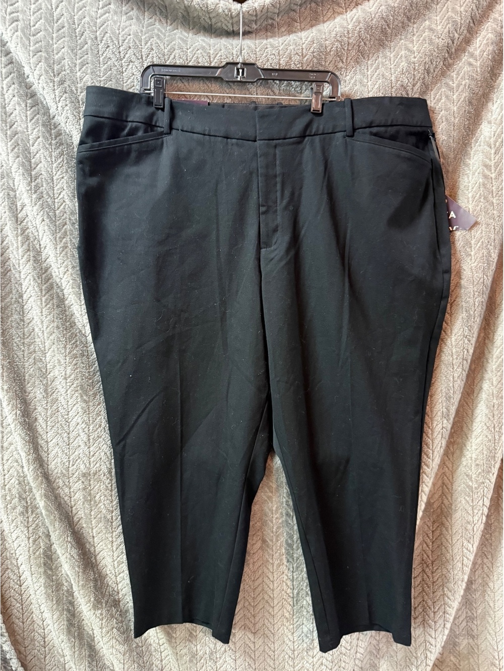 AVA & VIV Women's Black High-Rise Ankle Pants Size 26